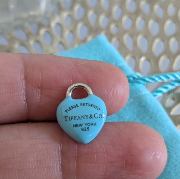 Tiffany & Co. Blue Heart Tag Pendant - Picture 3 of 3
